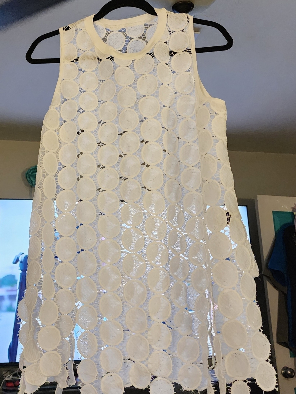 Mod Circle Cut Out Dress Crochet Lace Dress